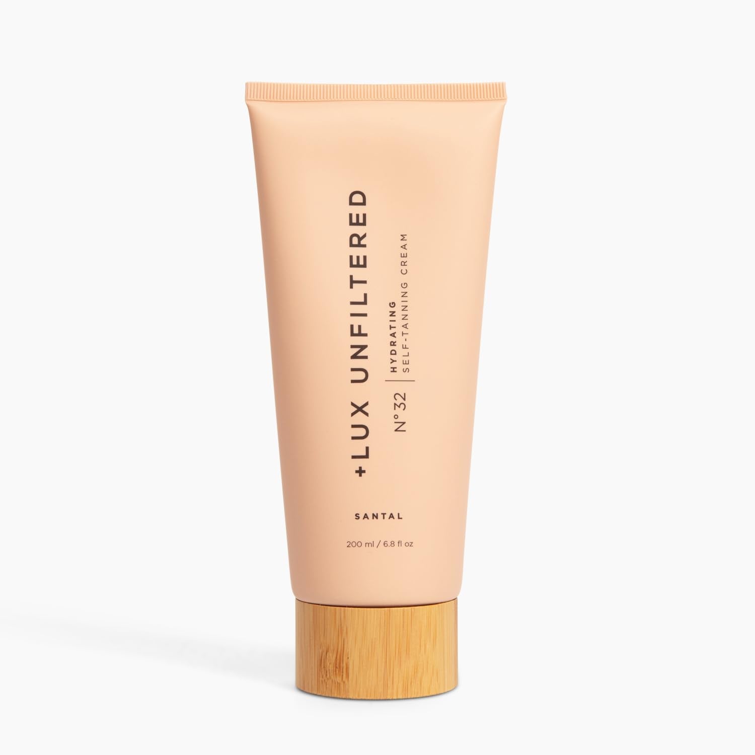+ Lux Unfiltered N°32 Gradual Self Tanner, Hydrating Self Tanning Lotion with Shea Butter & Squalane - Non-Sticky, No Transfer, Natural-Looking Tan - Vegan & Cruelty-Free Sunless Tanner - Santal