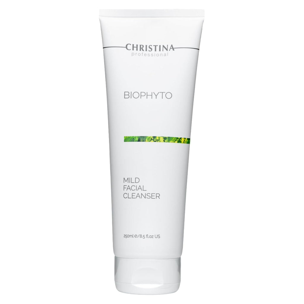 -CHRISTINA- Biophyto Mild Facial Cleanser with Green Tea and Cucumber Extracts - 250 ml - Soapless Gentle Face Wash and Daily Facial Cleanser for All Skin Types