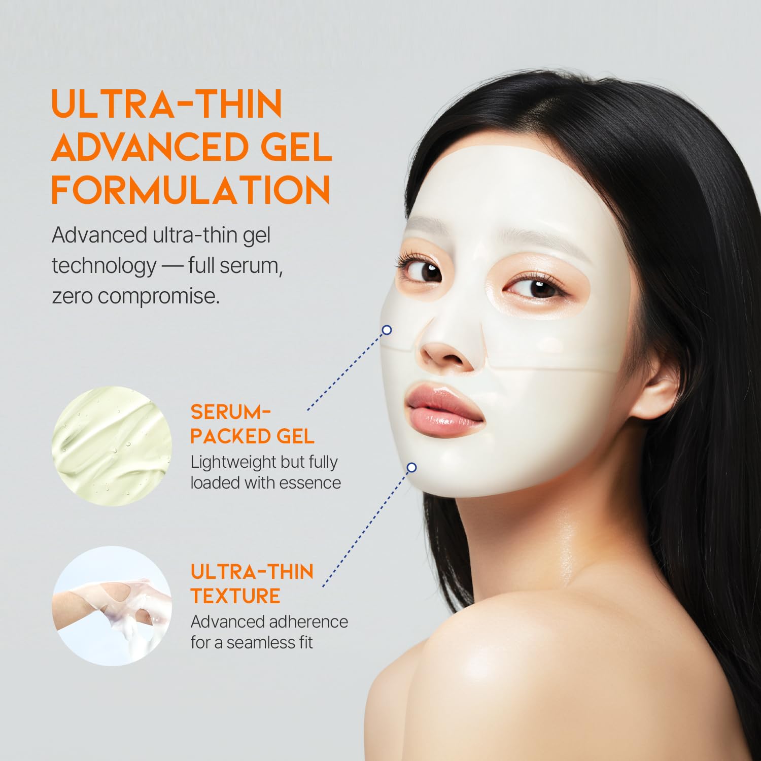 #OOTD Vitamin C Collagen Glutathione Hydrating & Firming Hydrogel Sheet Mask - Radiant Glow Gel Mask and Dull Skin (5pcs)