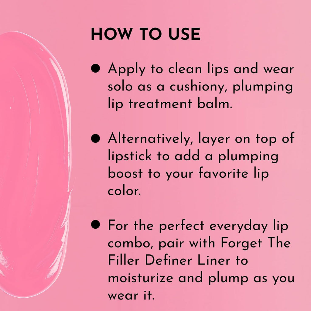 "LAWLESS Forget the Filler Lip Plumping Line-Smoothing Tinted Balm, Baby Doll, Pink, 0.09 Ounce"