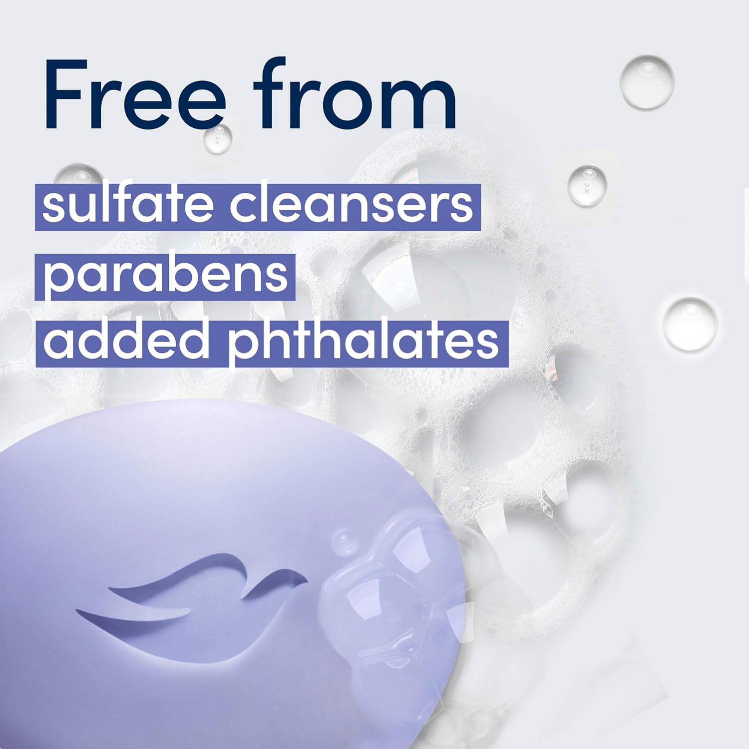 "Dove Anti-Stress Blue Chamomile And Oat Milk Moisturizes to Calm Skin Soap 106g Pack Of 6