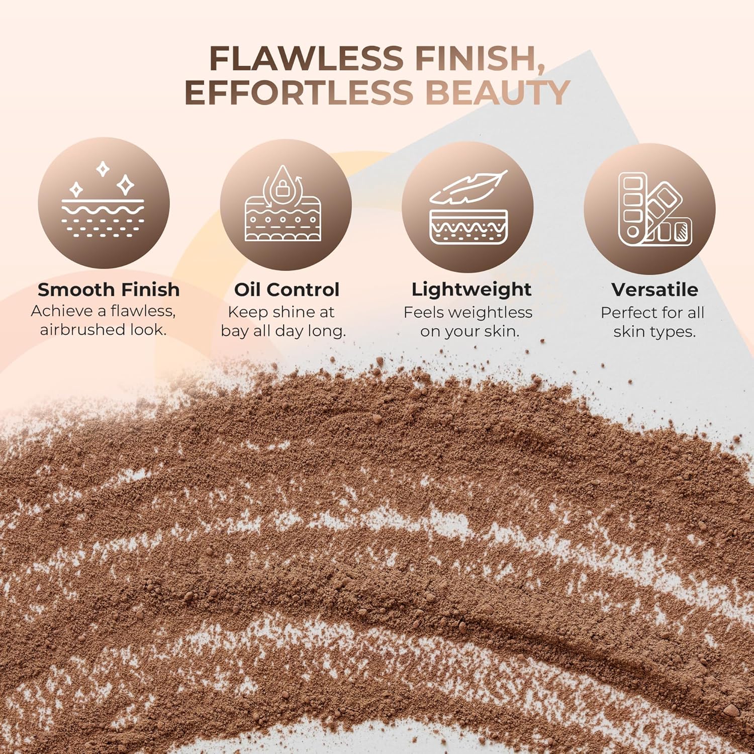 (8 Ounce) (EBONY) Foundation Powder Refill By Sweet Face Minerals, Lightweight Mineral Loose Makeup Powder with SPF 20, Full Coverage Flawless Finish, Talc-free, Cruelty-Free, Refillable Pouch